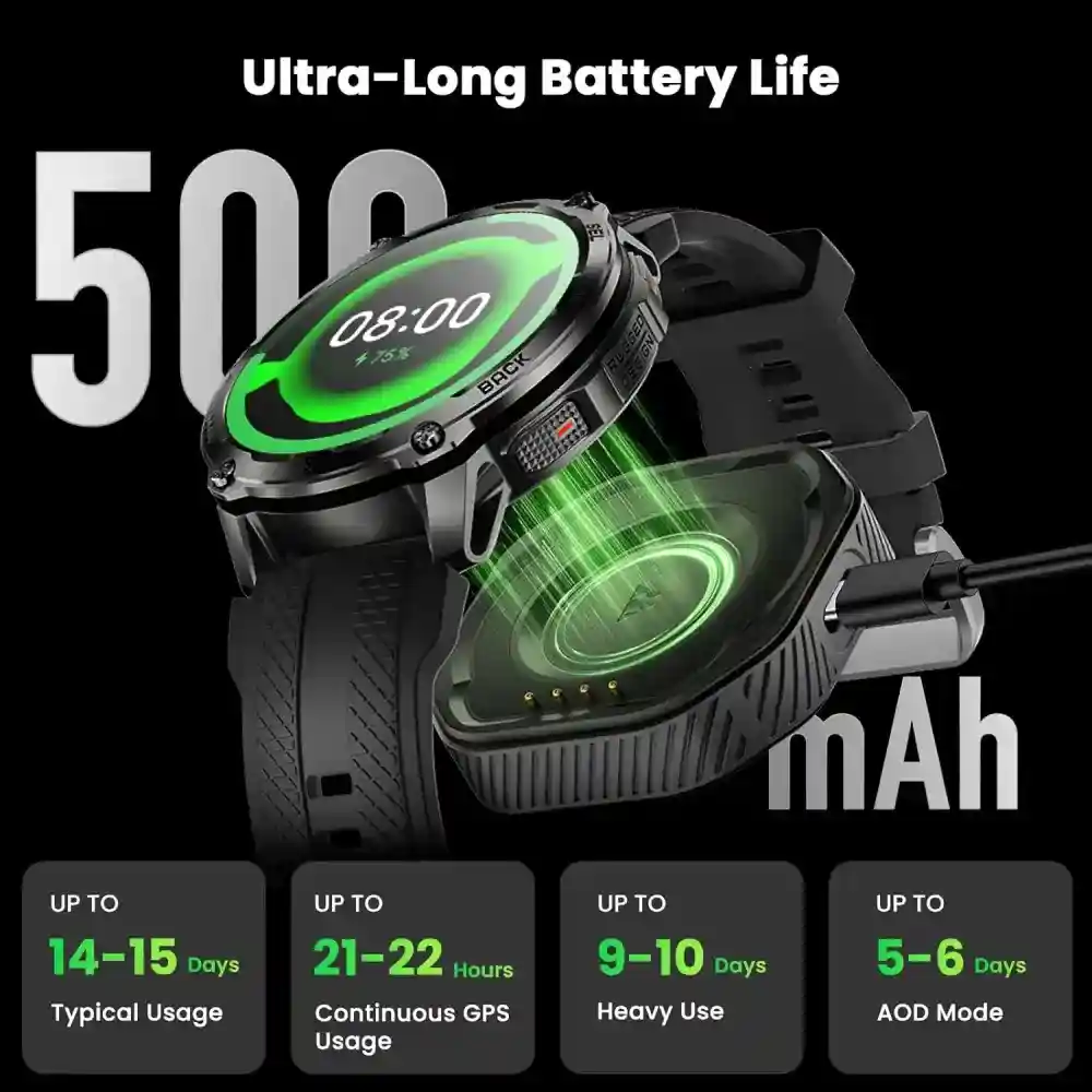 KOSPET TANK T4 Smartwatch rugged outdoor design