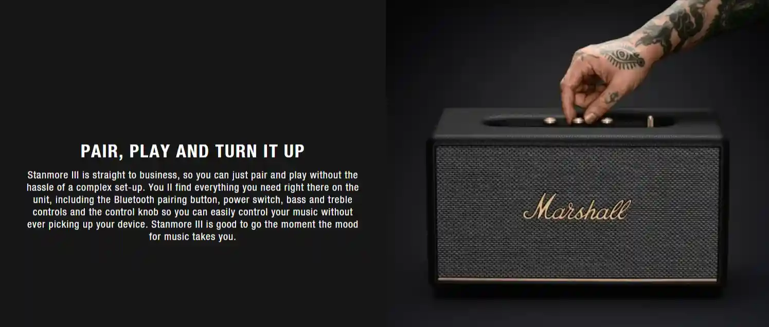 Best Marshall Stanmore III Bluetooth speaker for parties