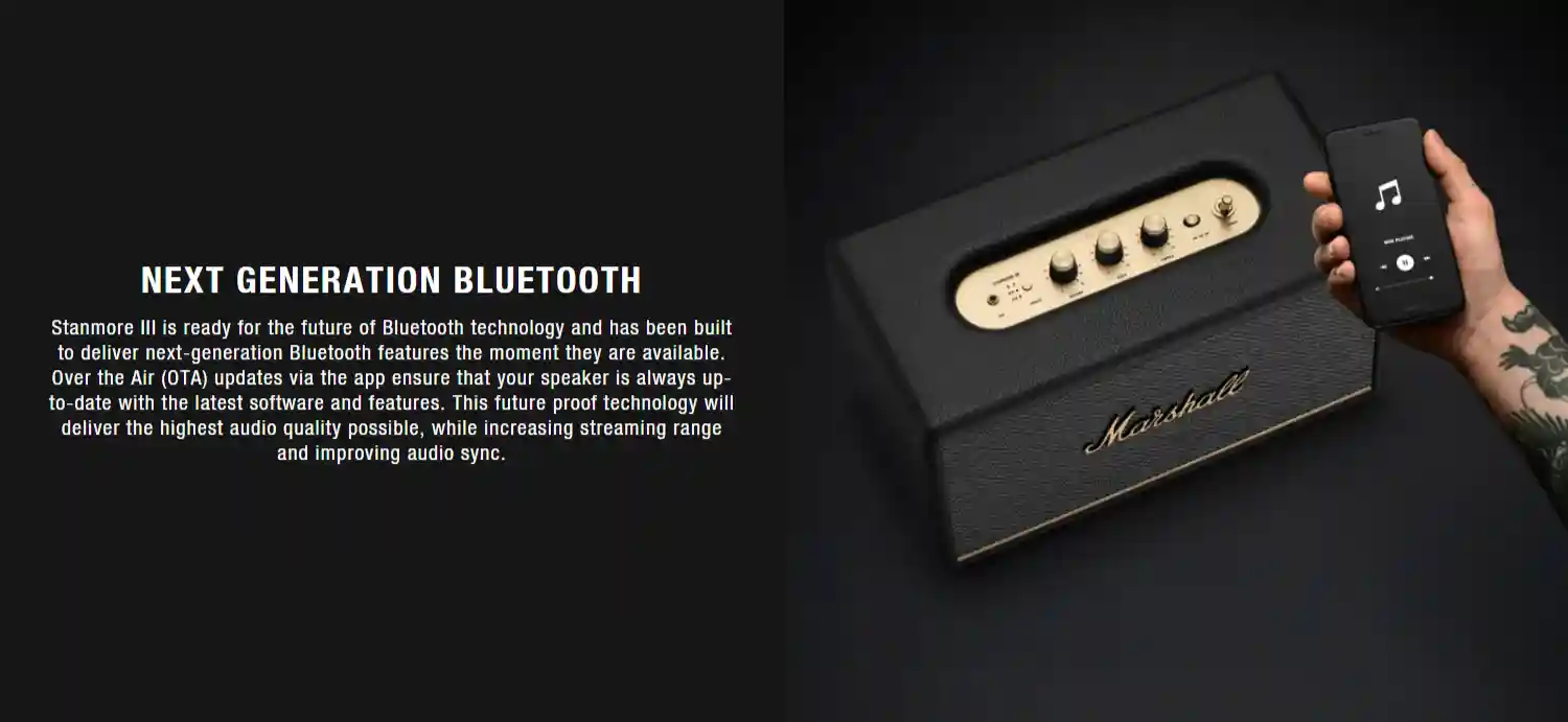 High-quality audio performance of Marshall Stanmore III speaker