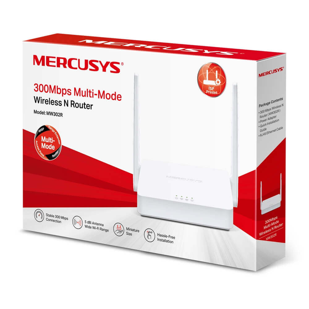 MERCUSYS MW302R N300 Multi-Mode Wi-Fi Router