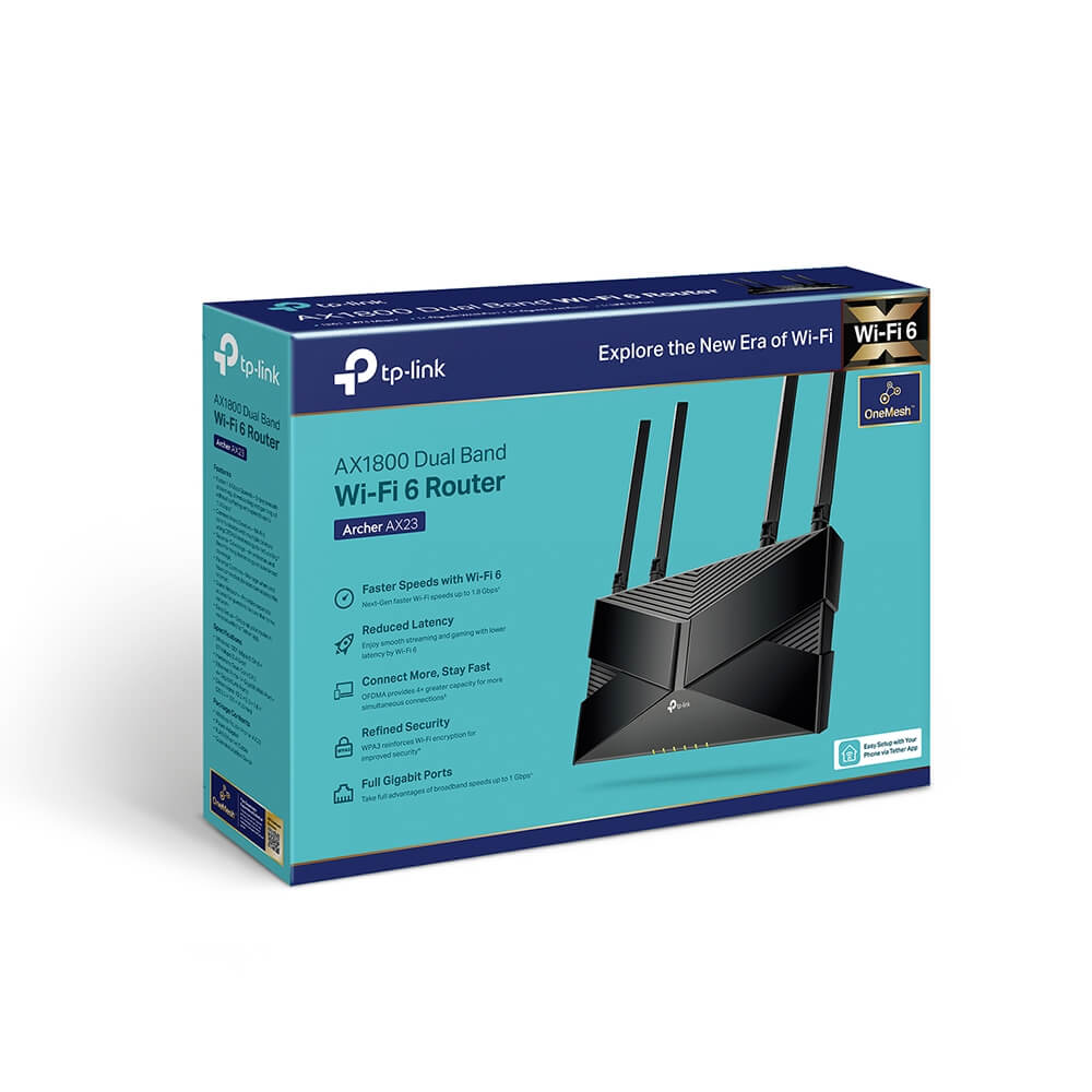 TP-Link Archer AX23 AX1800 Dual-Band Gigabit Wi-Fi 6 Router