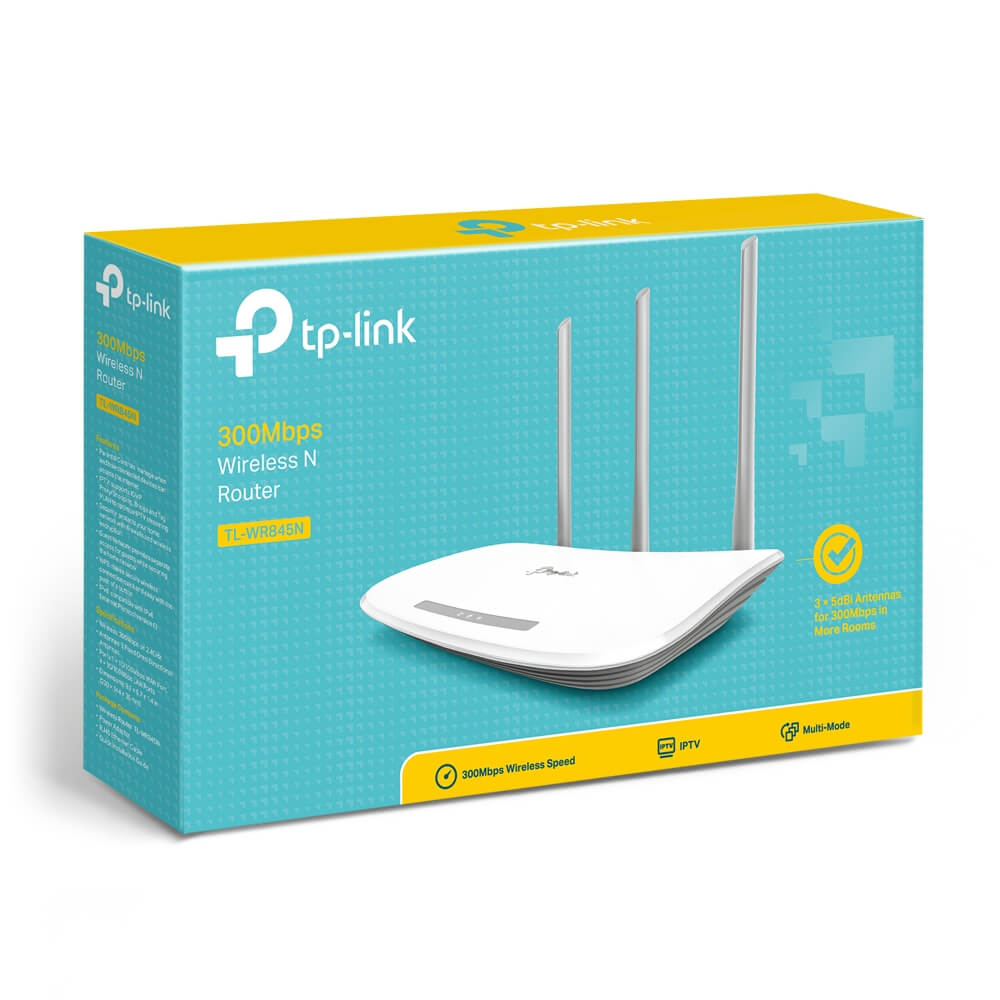 TP-Link TL-WR845N Wireless Router 3 Antenna