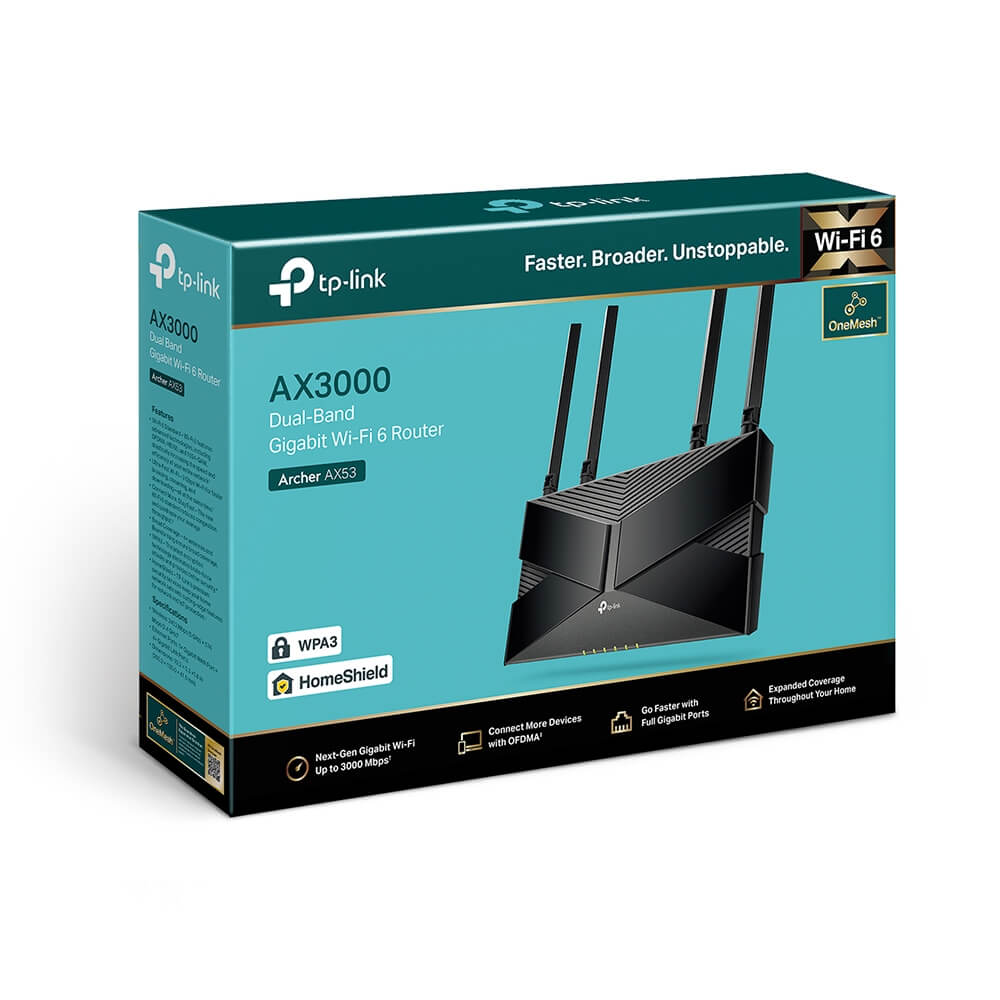 TP-Link Archer AX53 AX3000 Dual-Band Gigabit Wi-Fi 6 Router