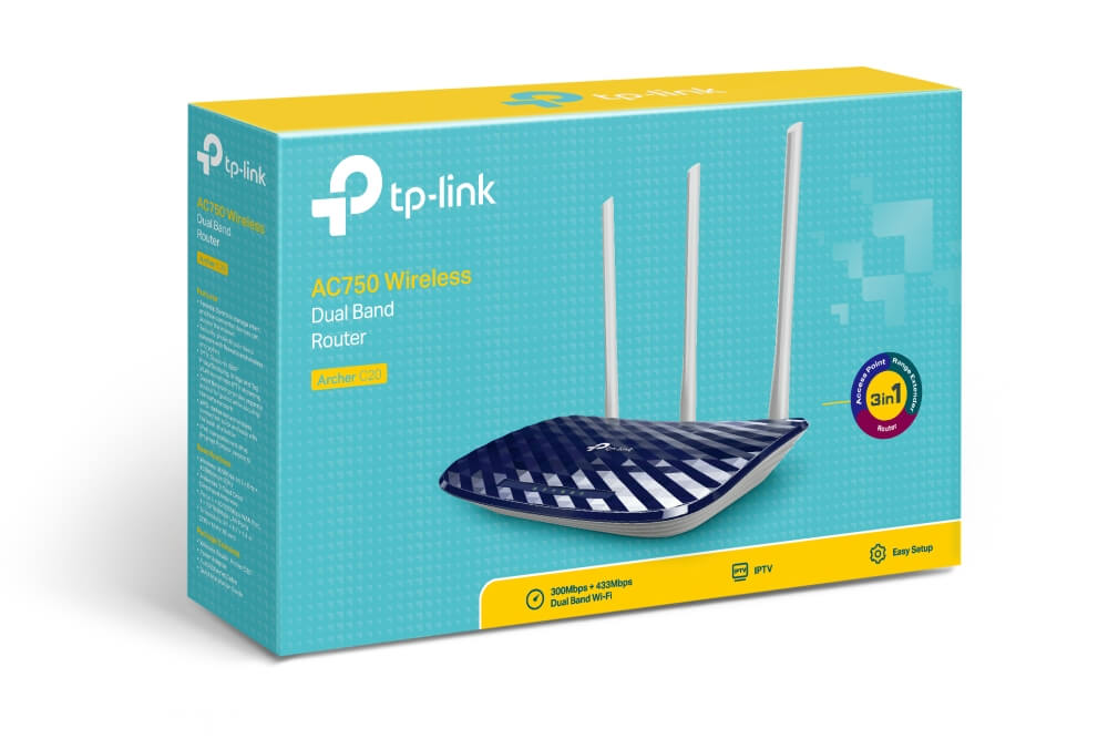 TP-Link Archer C20 AC750 Dual-Band Wi-Fi Router