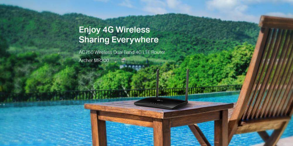 TP-Link Archer MR200 V4 AC750 Wireless Dual Band Router 4G LTE