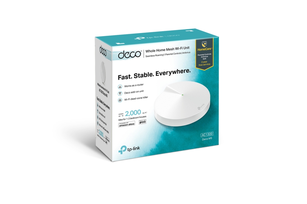 TP-Link Deco M5 (1-pack) AC1300 Whole Home Mesh Wi-Fi System TP-Link Deco M5 (1-pack) AC1300 Whole Home Mesh Wi-Fi System