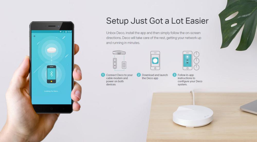 TP-Link Deco M5 (1-pack) AC1300 Whole Home Mesh Wi-Fi System