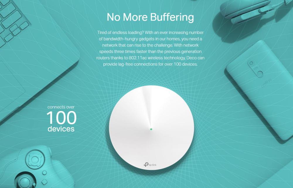 TP-Link Deco M5 (1-pack) AC1300 Whole Home Mesh Wi-Fi System