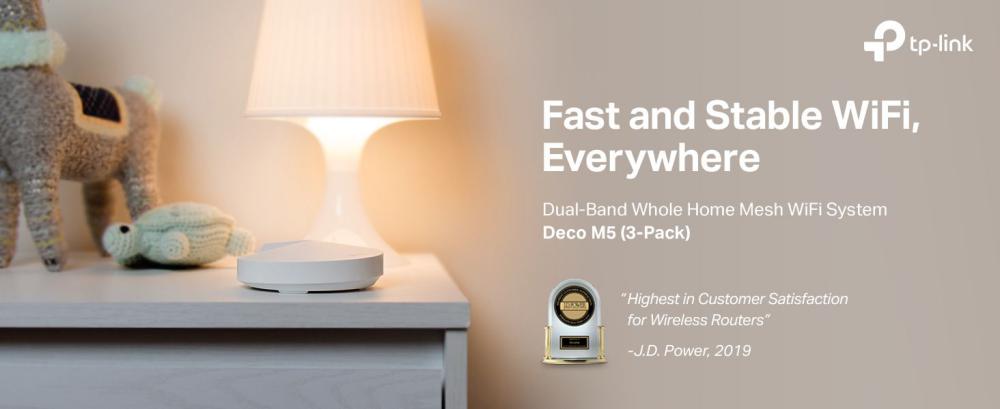 TP-Link Deco M5 Dual AC1300 Home Mesh Wi-Fi System (2-Pack)