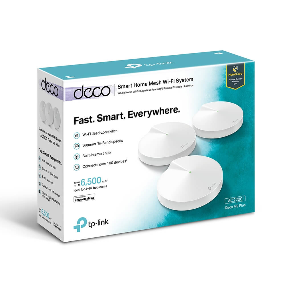 TP-Link Deco M9 Plus AC2200 Smart Home Mesh Wi-Fi System