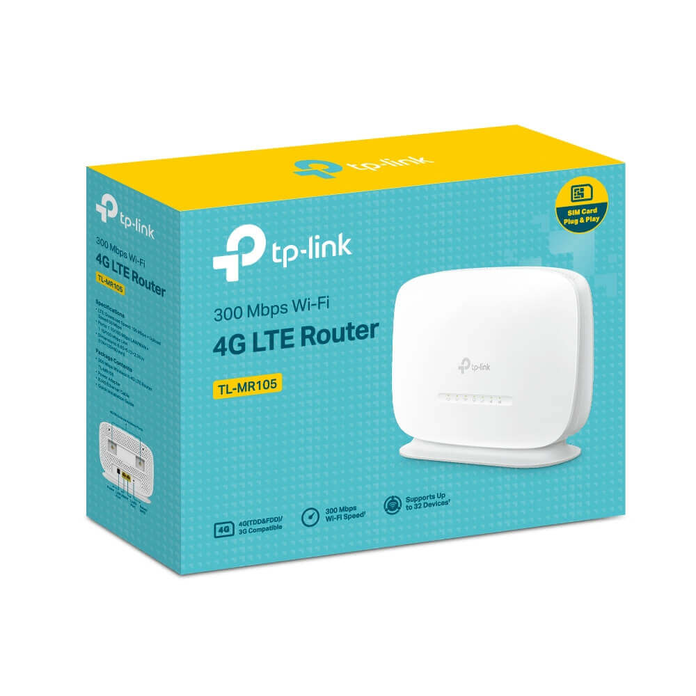 TP-Link TL-MR105 300Mbps Wireless N 4G LTE Router