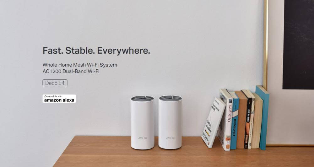 Tp-Link Deco E4 AC1200 Whole Home Mesh Wi-Fi System (2 Pack)
