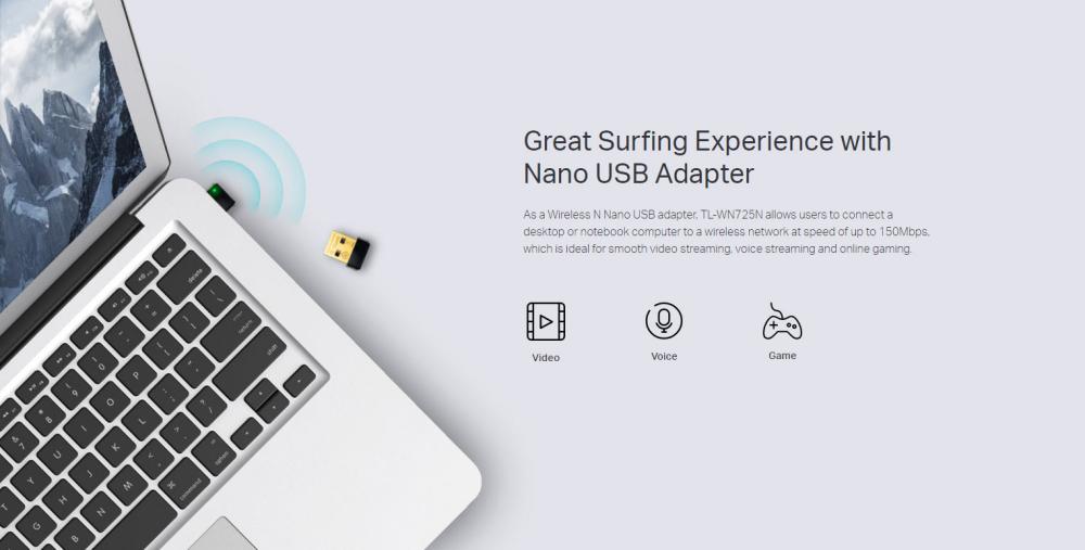 Tp-Link TL-WN725N 150Mbps Wireless N Nano USB Adapter