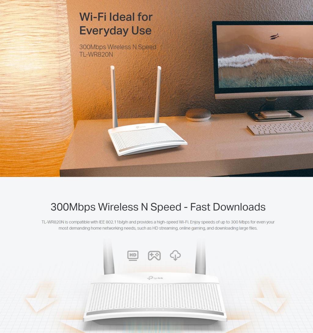 Tp-Link TL-WR820N Wireless N Speed Router
