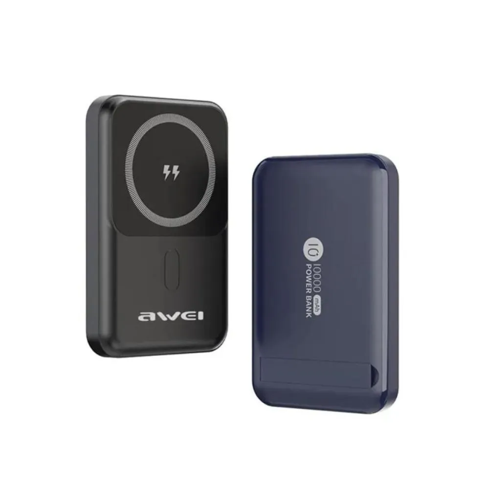 awei-p139k-10000mah (1) Awei P139K 10000mAh Magnetic Wireless Power Bank - Image 1