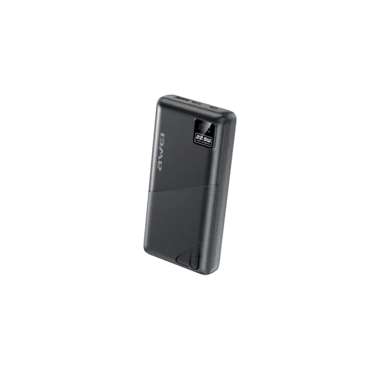 awei-pa-37-20000mah-power-bank (1) Awei PA-37 20000mAh Power Bank – 22.5W Fast Charging with PD Output - Image 1