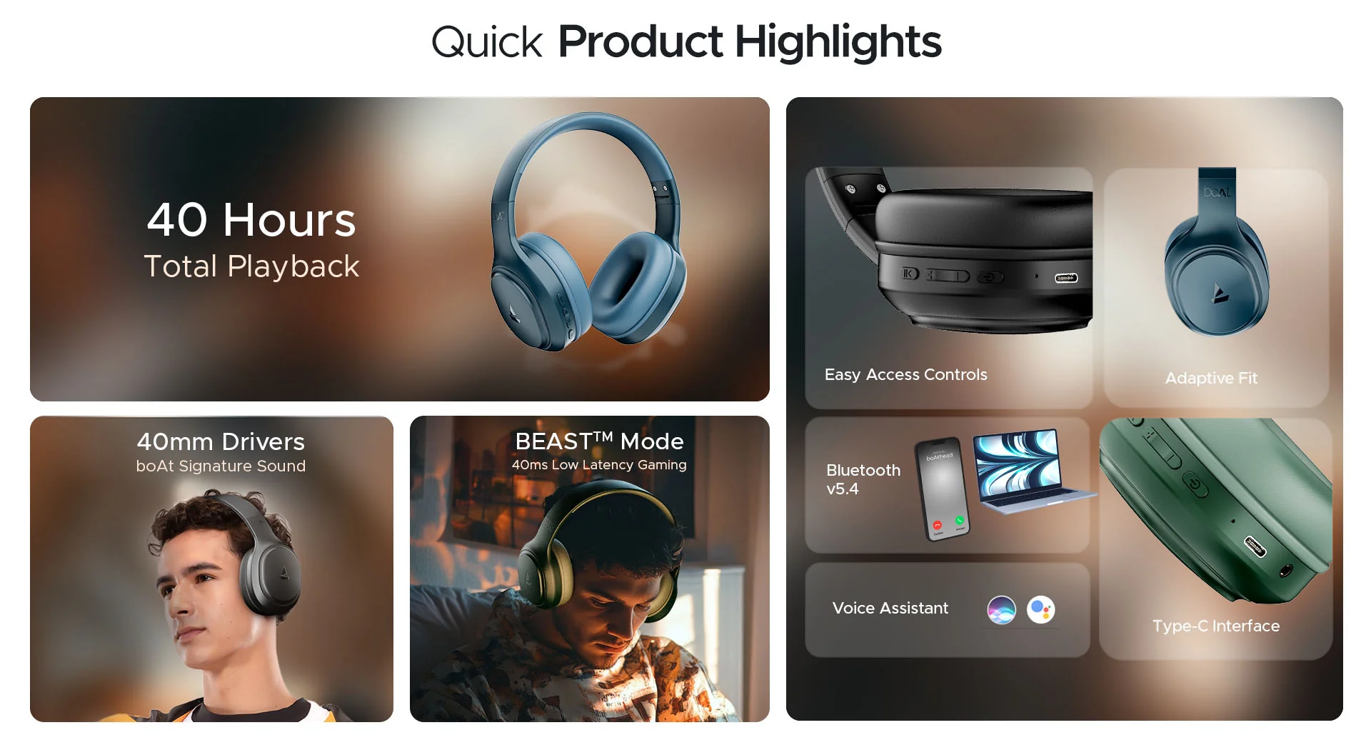 boAt Rockerz 430 Wireless Headphones Bangladesh