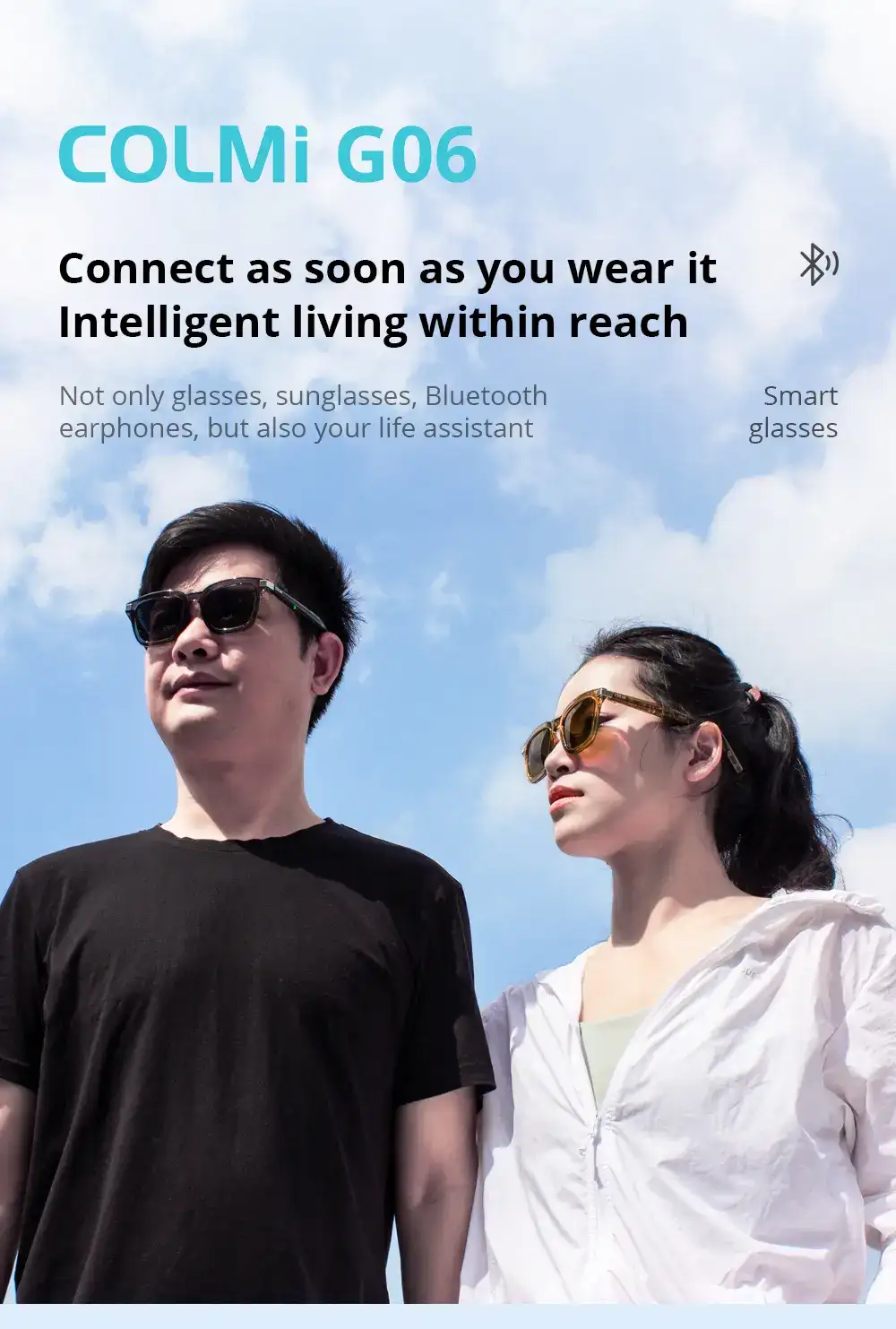 Colmi G06 Smart Glasses Bluetooth audio