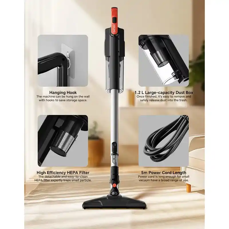 Powerful cordless ENCHEN V3 handheld vacuum with HEPA filter