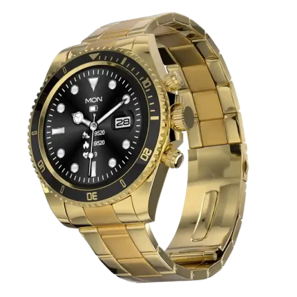 Fire-Boltt Astra gold-black stainless steel strap
