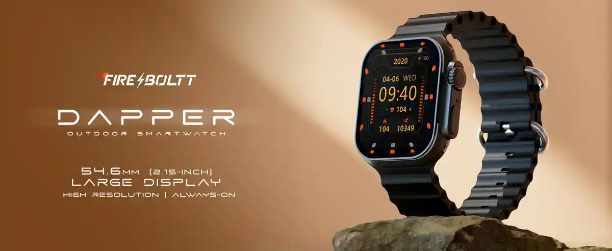 Fire-Boltt Dapper Smartwatch main screen