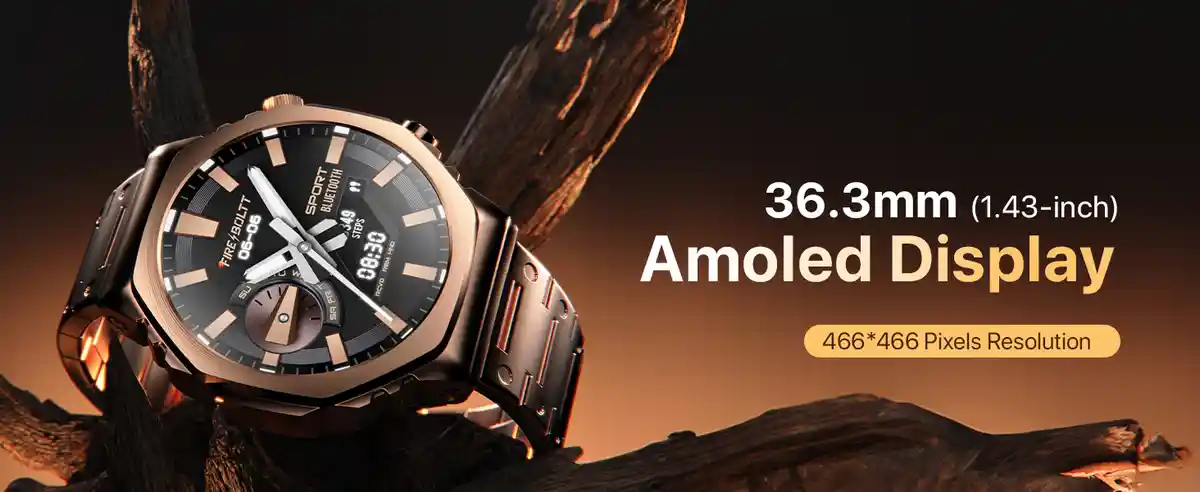 Fire-Boltt Onyx stainless steel strap design