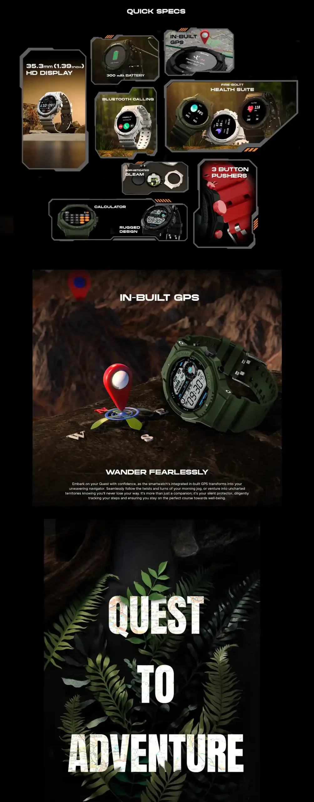 Fire-Boltt Quest Bluetooth Calling Smartwatch Photo