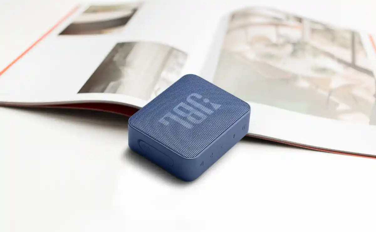 JBL Go Essential mini speaker with deep bass and long battery life