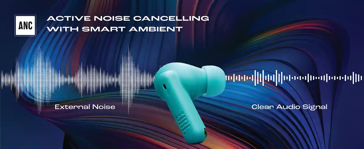 JBL Wave Beam 2 wireless earbuds with charging case