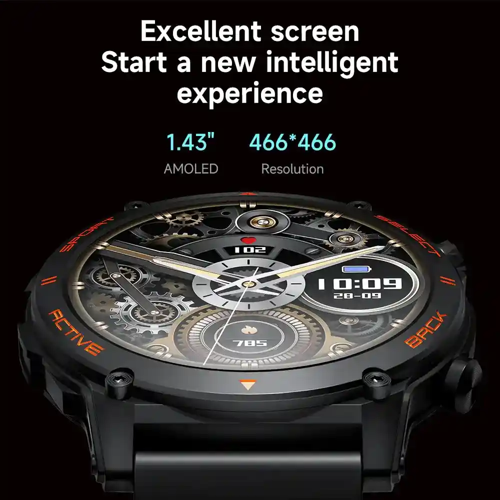 kumi gt3 fit health and fitness tracking smartwatch