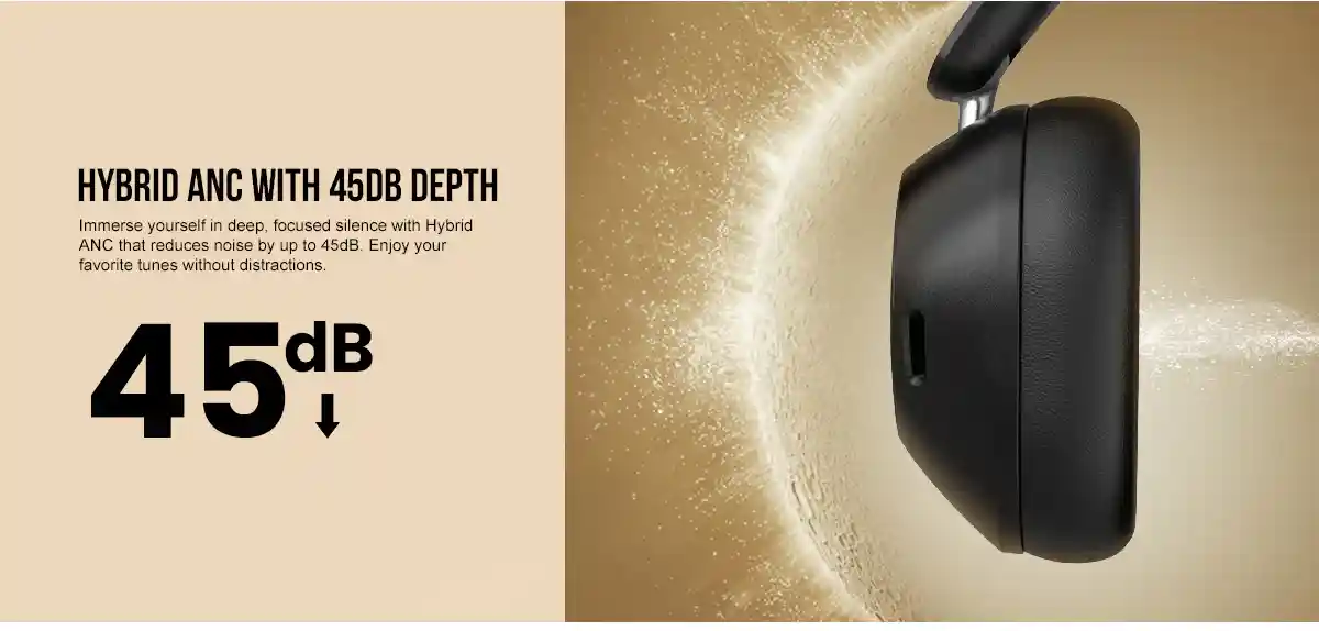 OneOdio Focus A5 noise cancelling headphones close-up