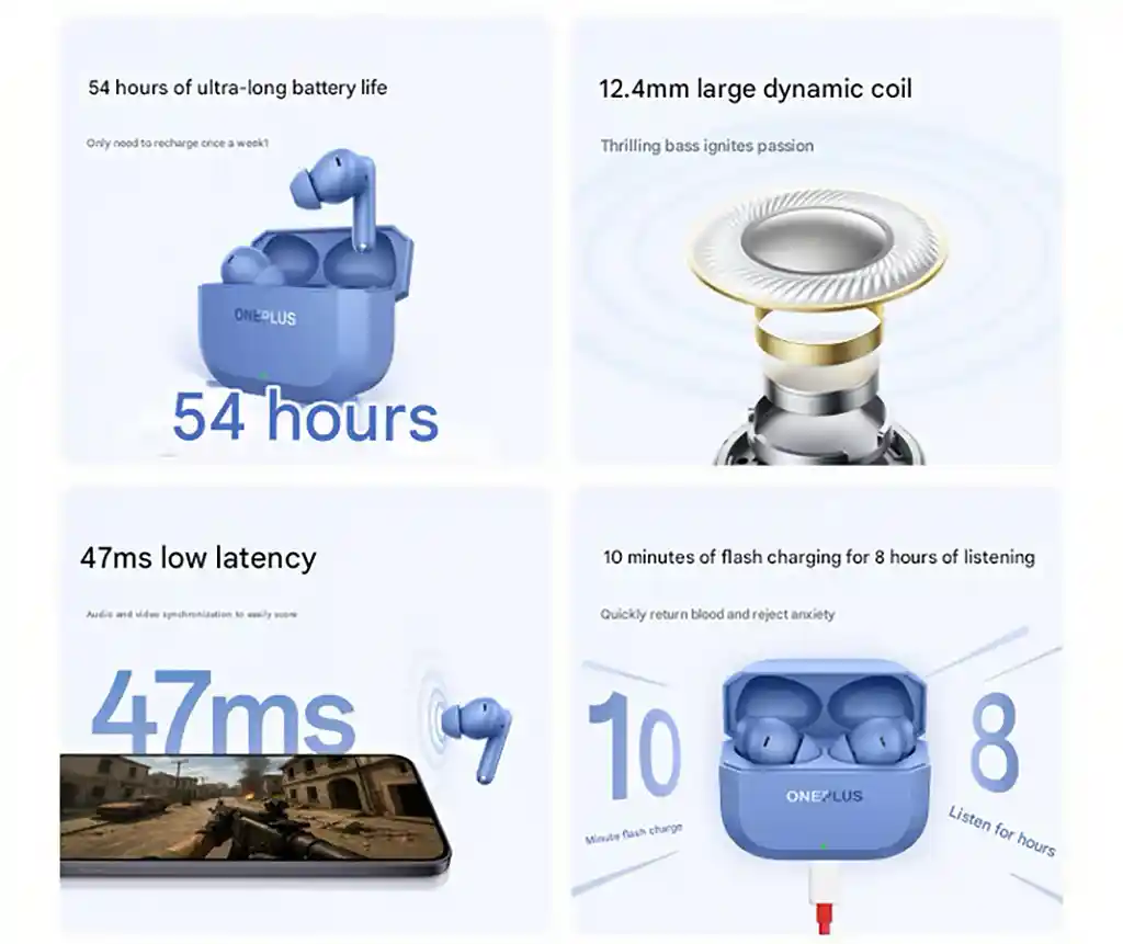 oneplus buds 3v wireless earbuds with 12.4mm driver