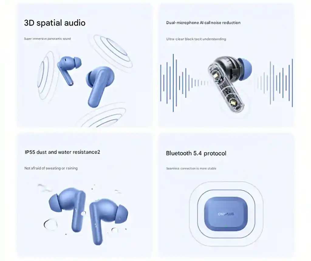 oneplus buds 3v bluetooth 5.4 high-speed connection