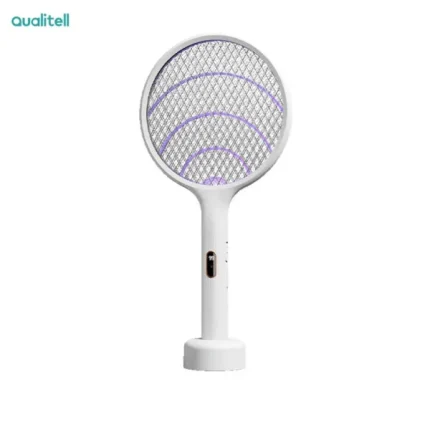 Qualitell E3 Electric Mosquito Swatter charging dock