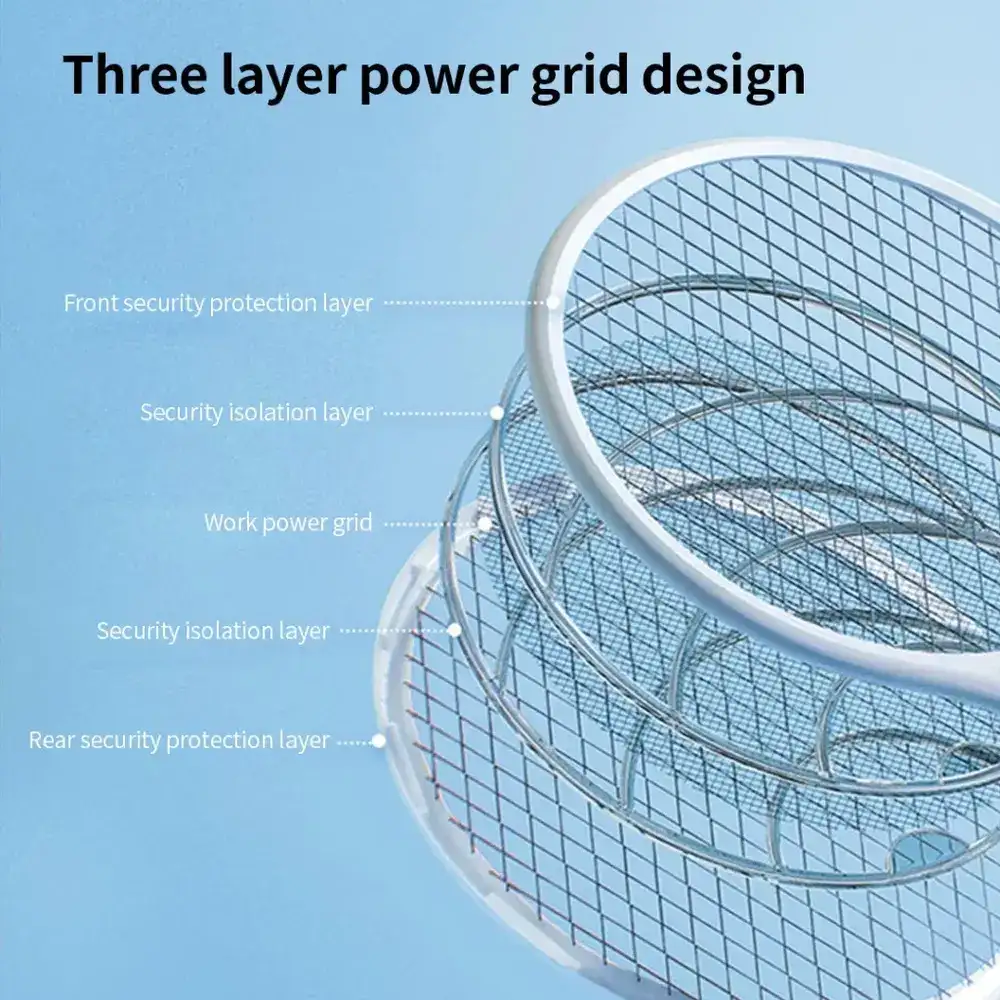 Qualitell E3 Electric Mosquito Swatter UV attraction light