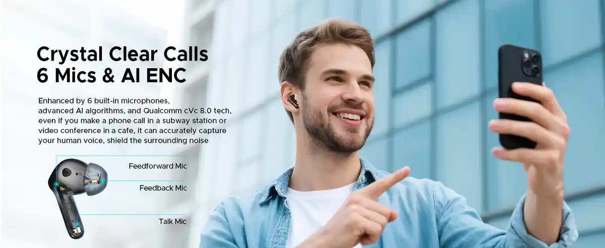 SOUNDPEATS Air5 Pro 10mm dynamic driver high fidelity earbuds for audiophiles