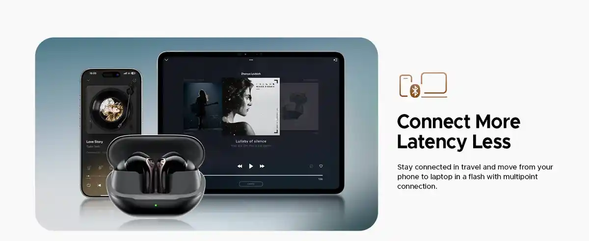 SOUNDPEATS Air5 Pro ergonomic lightweight in-ear bluetooth earbuds