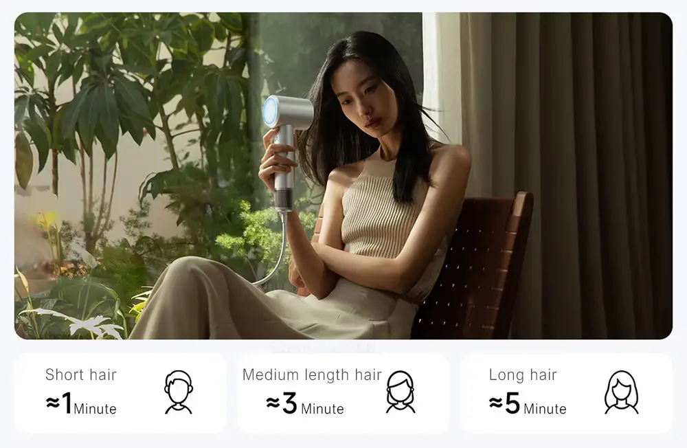 Xiaomi Mijia H501 High-Speed Hair Dryer portable travel design