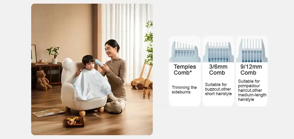 Xiaomi Mijia Kids Hair Clipper magnetic hair storage bin