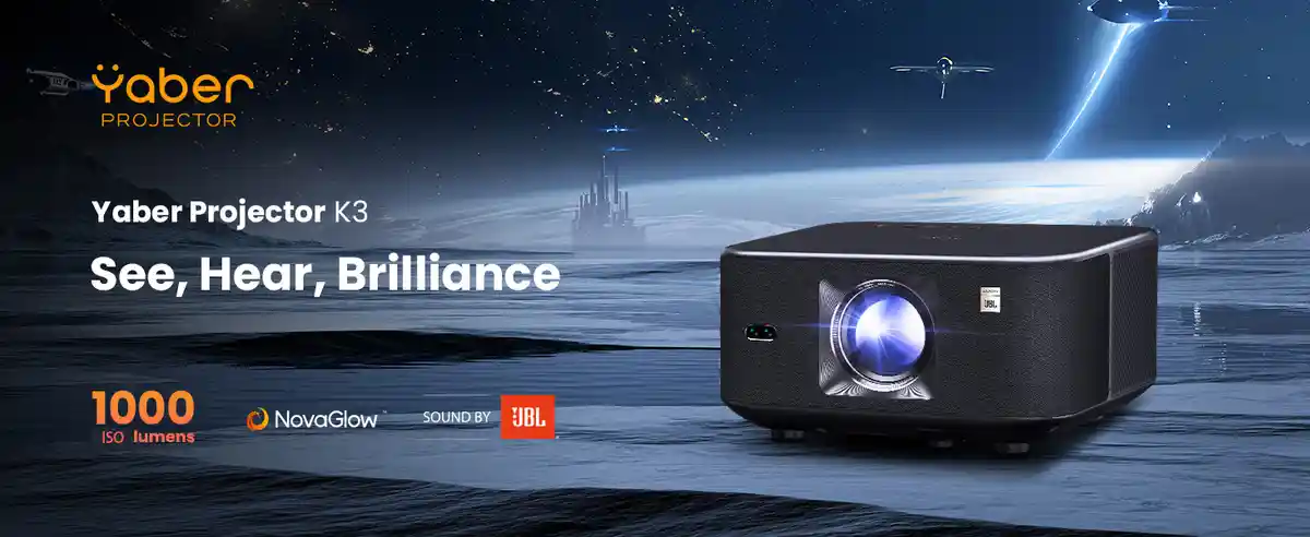 Yaber Projector K3 home theater with JBL Dolby sound