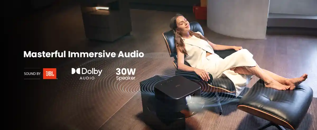 Yaber Projector K3 30W JBL speakers cinematic audio