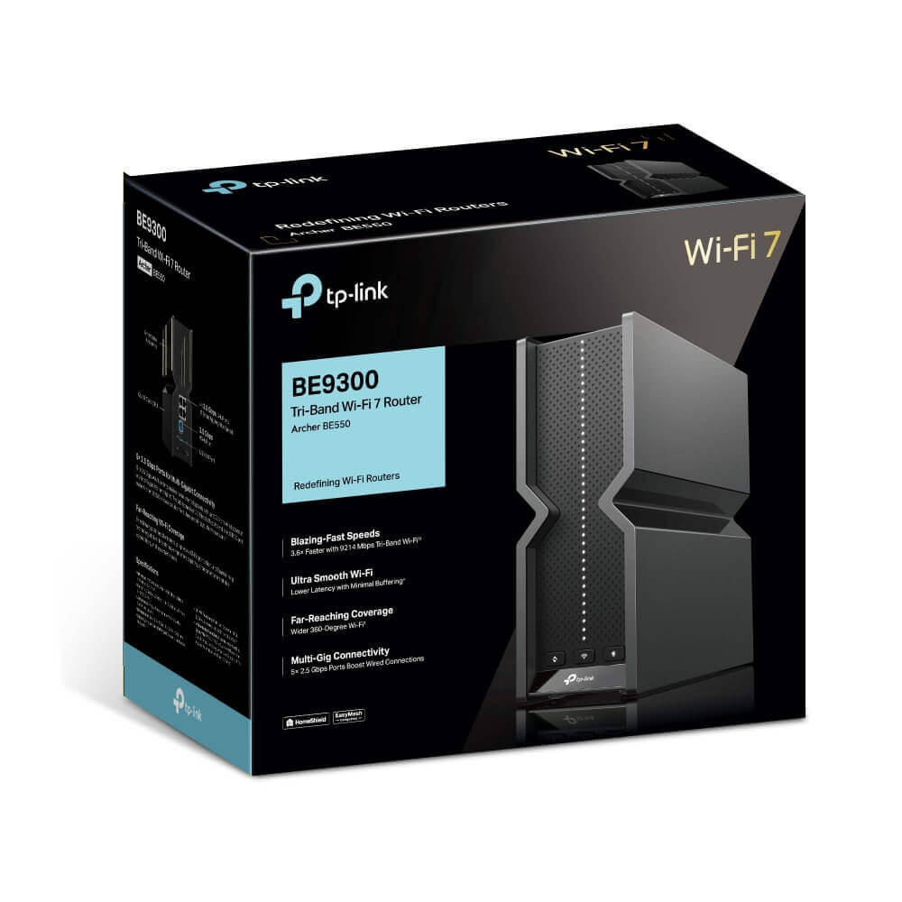 TP-Link Archer BE550 BE9300 Tri-Band WiFi 7 Router