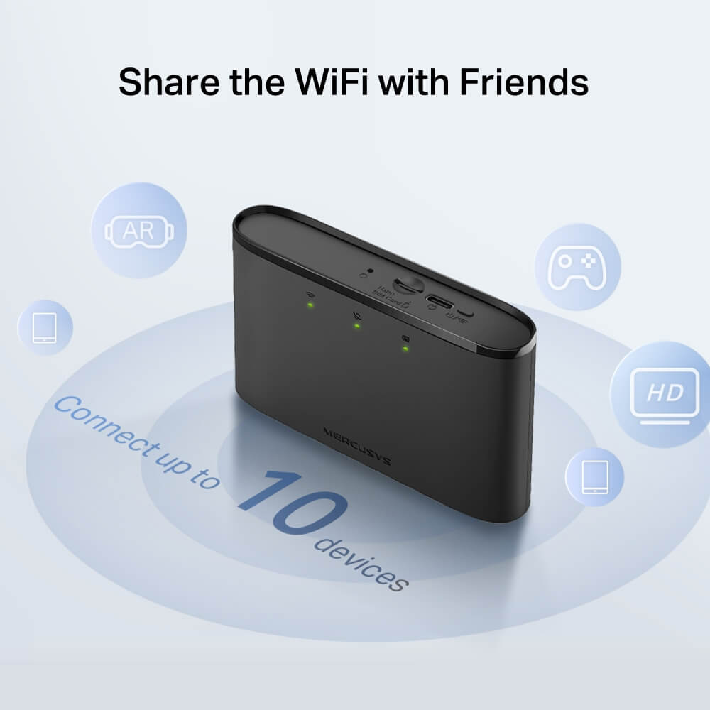 Mercusys MT110 150 Mbps 4G LTE Mobile Wi-Fi