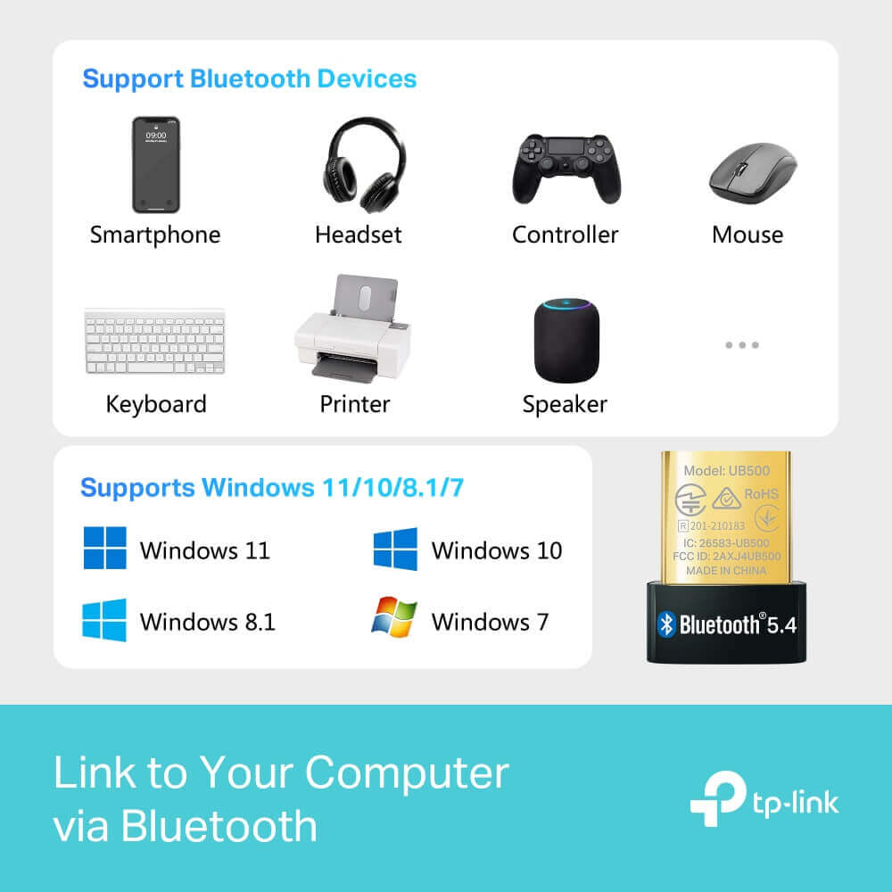 TP-LINK UB500 Bluetooth 5.0 NANO USB Adapter