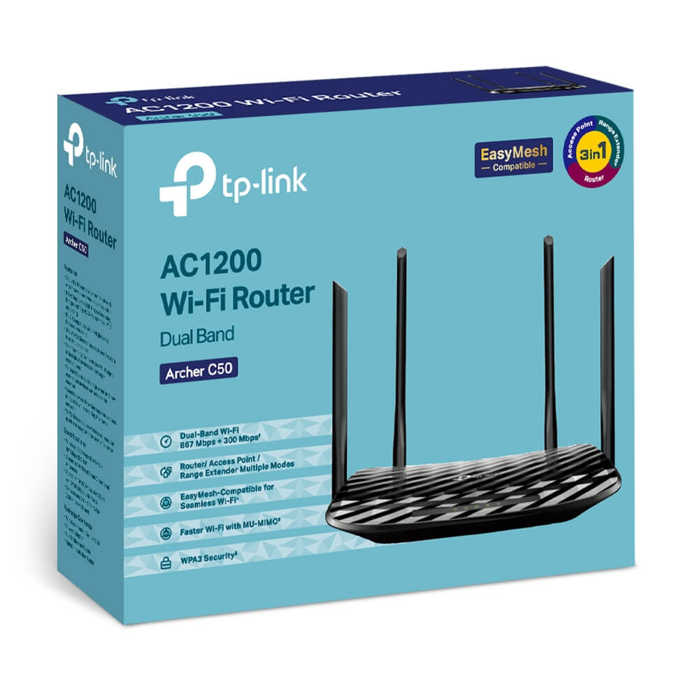 TP-Link Archer C50 AC1200 Wireless Dual Band Router