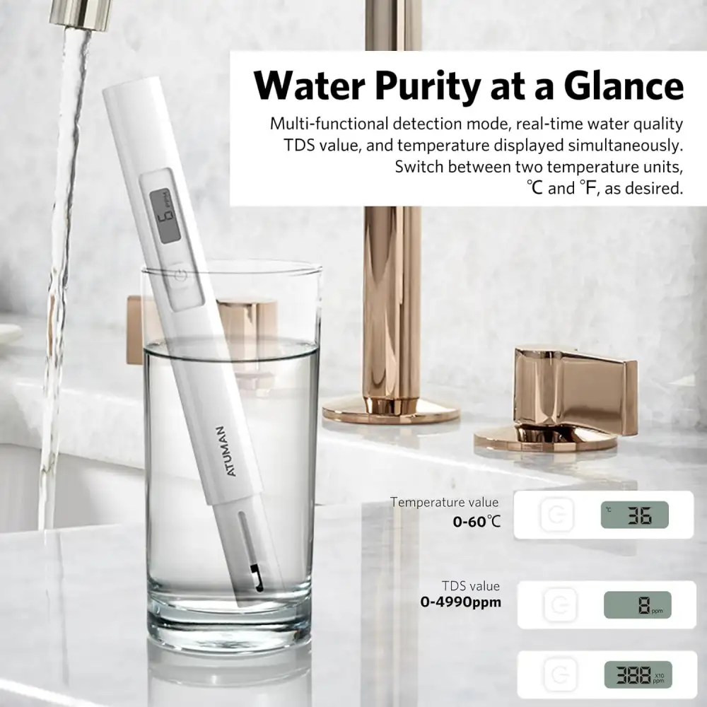 ATuMan TDS Meter for accurate TDS measurement in tap water