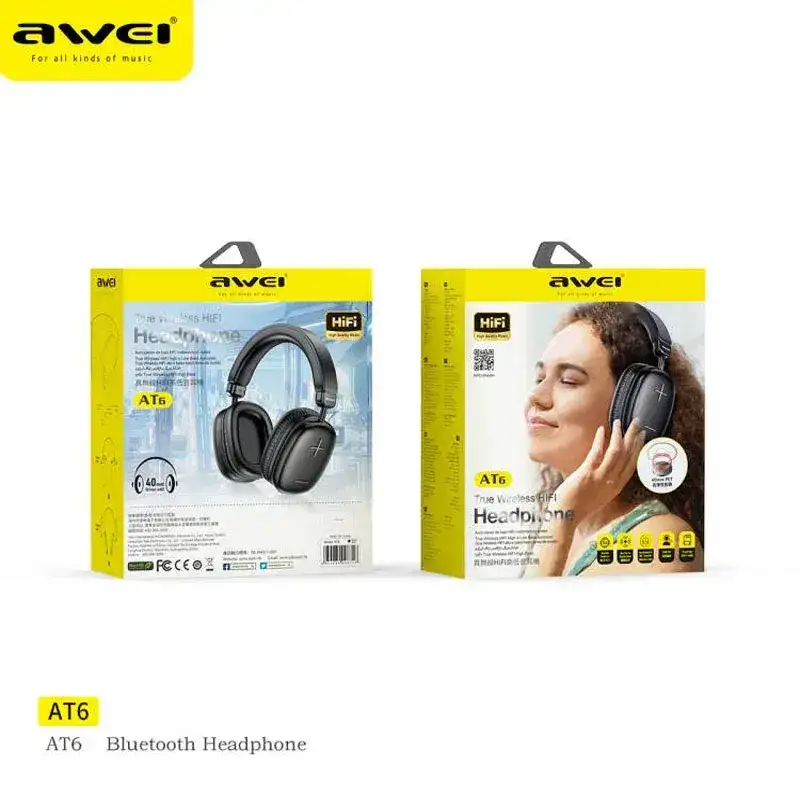 Awei AT6 Stereo Sound Headphones