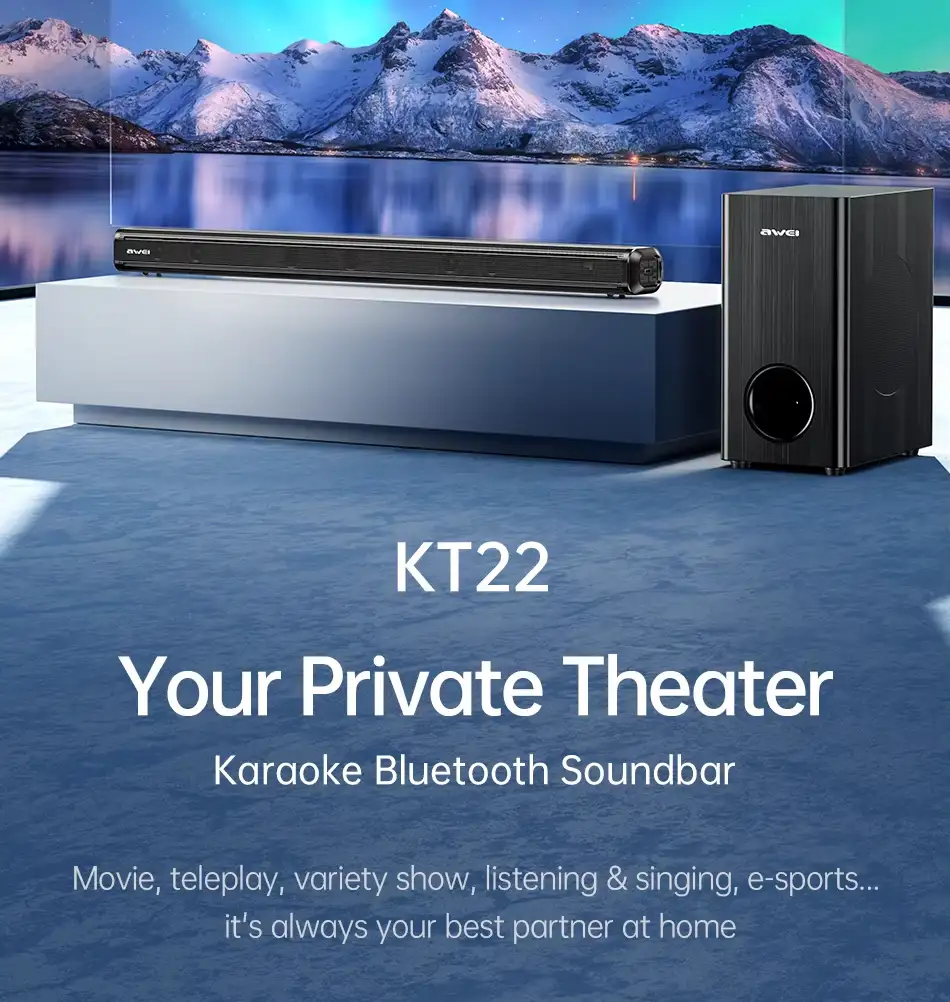 Awei KT22 Wireless Bluetooth Soundbar