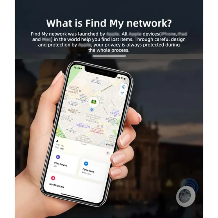 Awei P50 Portable GPS Smart Tracker with built-in buzzer for home use