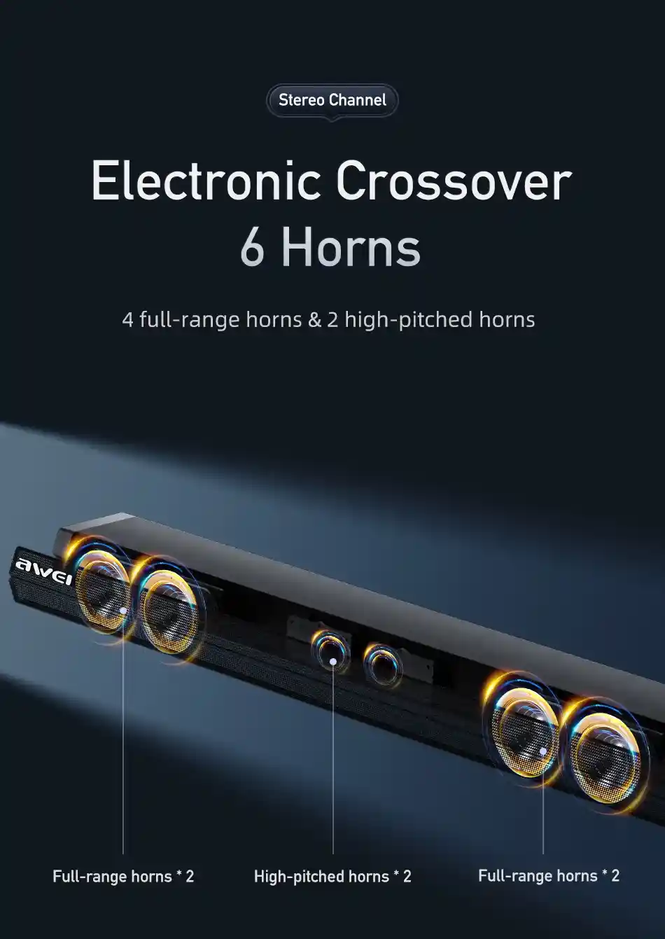 Awei Y990 Powerful Bass Home Theater Soundbar